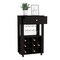 Tuhome Memphis Bar Cart, Twelve Built-in Wine Rack, Four Legs, One Open Shelf, Black BLW6718 - alternate 8